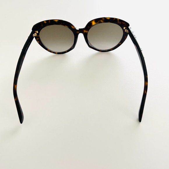 0110 EXCELLENT USED CONDITION JIMMY CHOO SUNGLASSES  TORTOISE SHELL CAT EYE - Picture 5 of 12